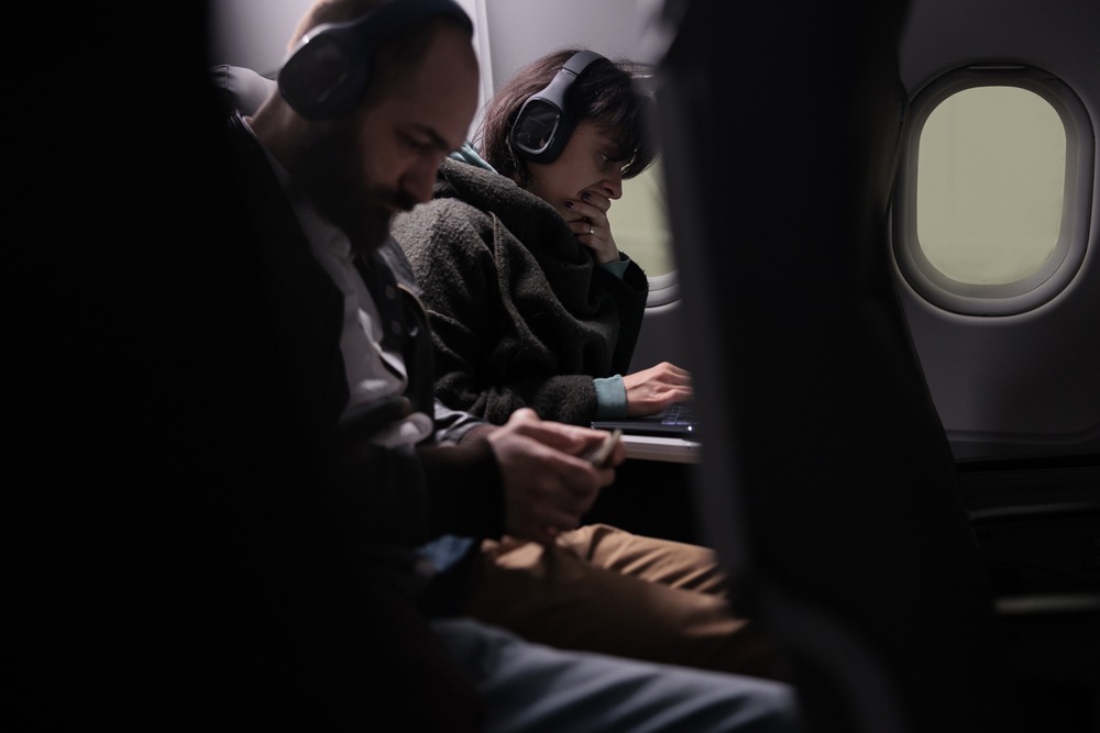 Playing Video Games in plane