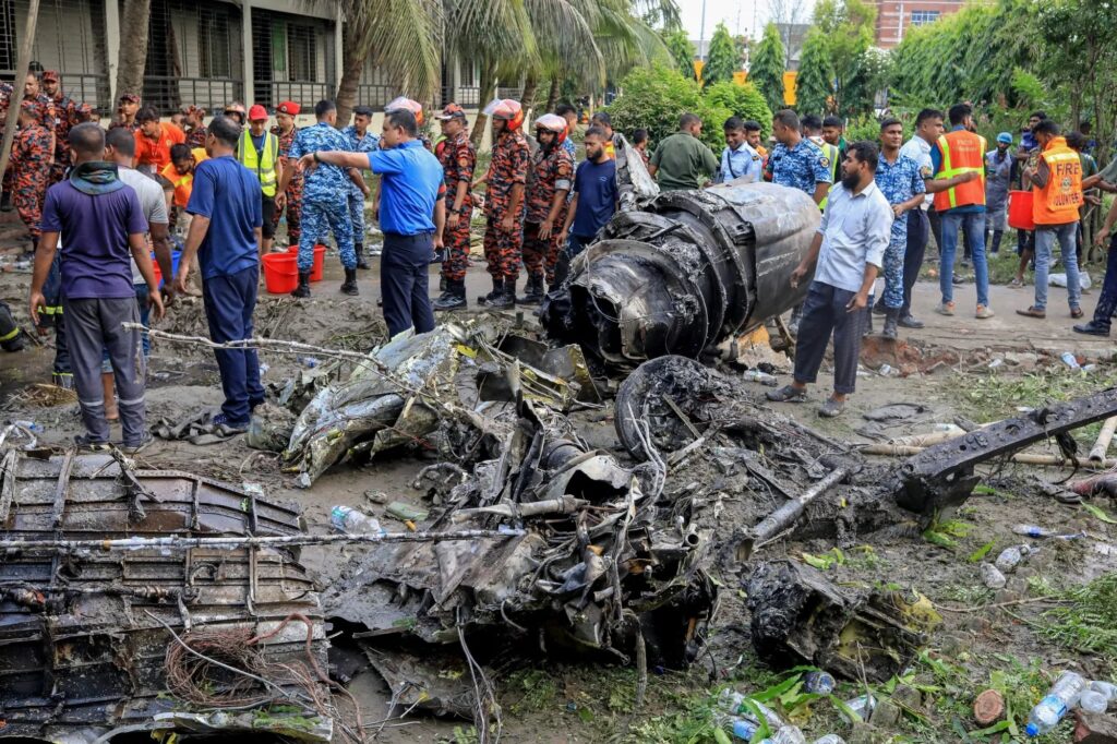 Fighter Jet Crashes Into Bangladesh School: